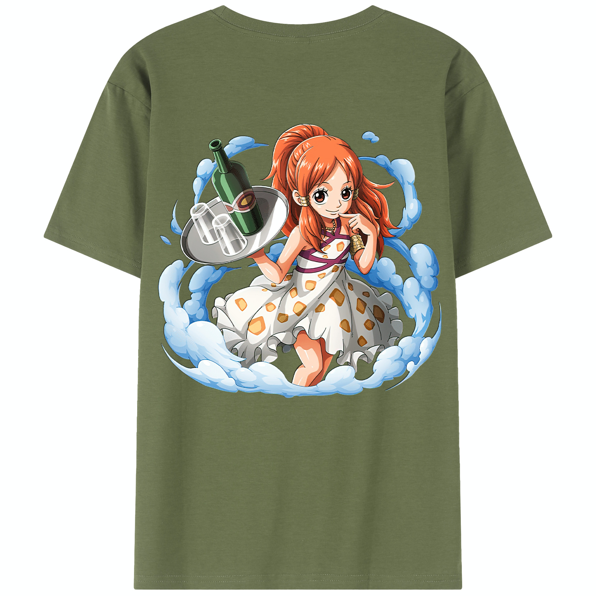 ワンピース ナミ ONE PIECE Nami 綿100％半袖Tシャツ（背面プリント）